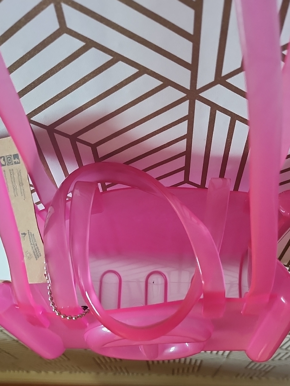 Melissa X Telfar Pink Clear Jelly  Bag - Picture 4 of 6